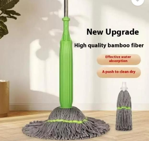Effortless Clean: Self-Twisting Rotating Mop