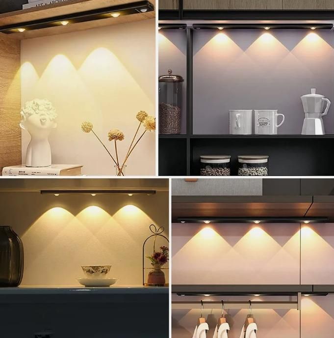 Slim Product-LED PIR Motion Sensor Cabinet Light (USB Rechargeable)