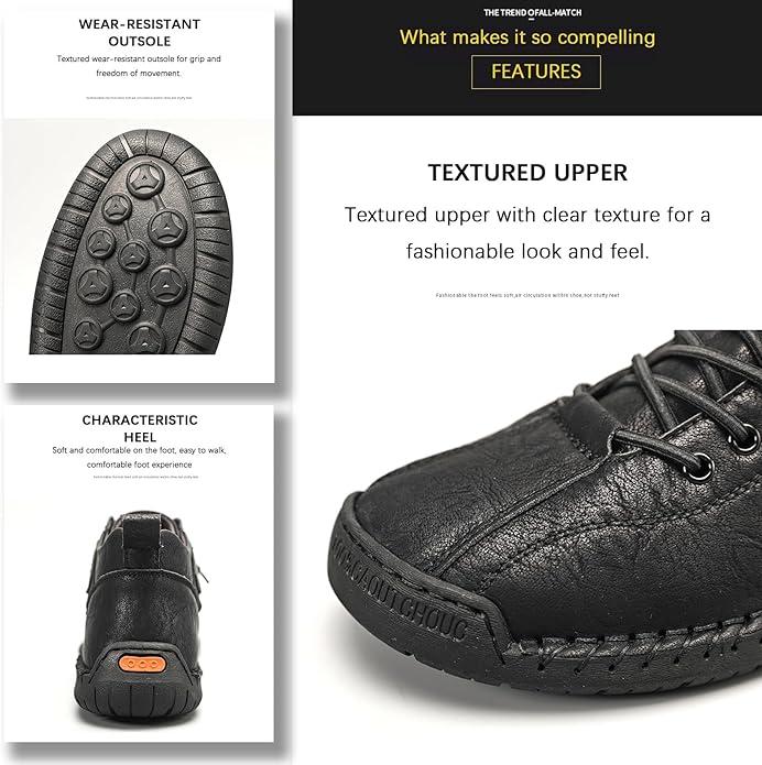 Handmade Expedition Grade Men's Hiking Shoes - Rugged High Tops