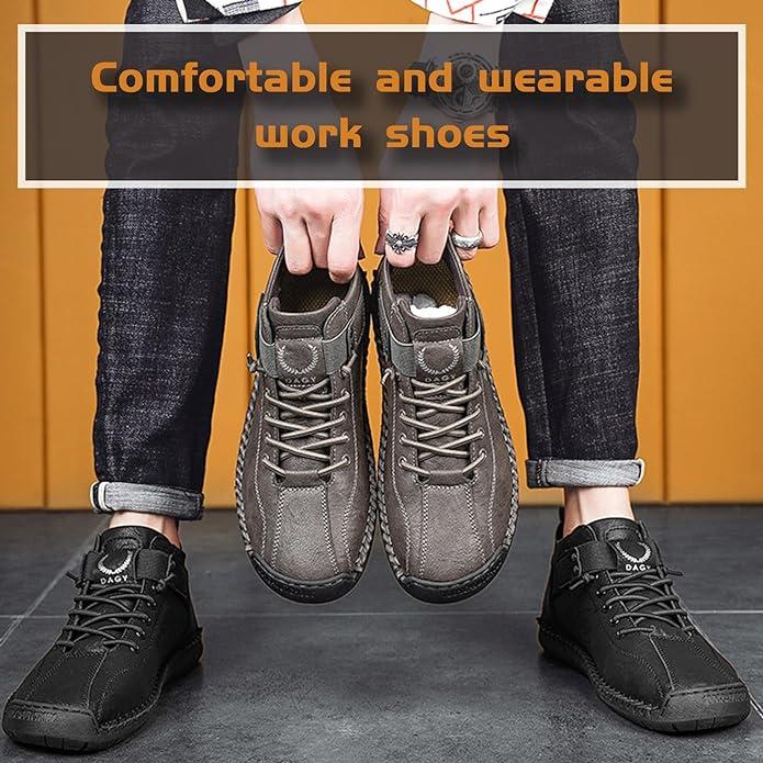 Handmade Expedition Grade Men's Hiking Shoes - Rugged High Tops