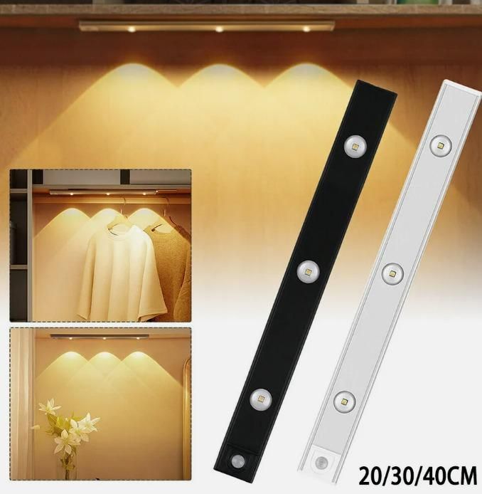 Slim Product-LED PIR Motion Sensor Cabinet Light (USB Rechargeable)