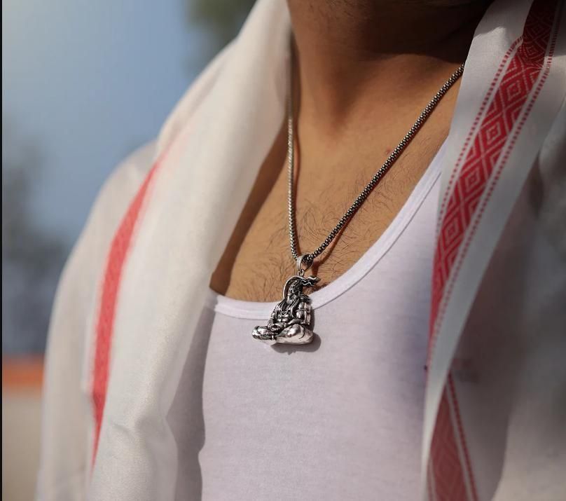 Hanuman's Grace: Sacred Silver Pendants