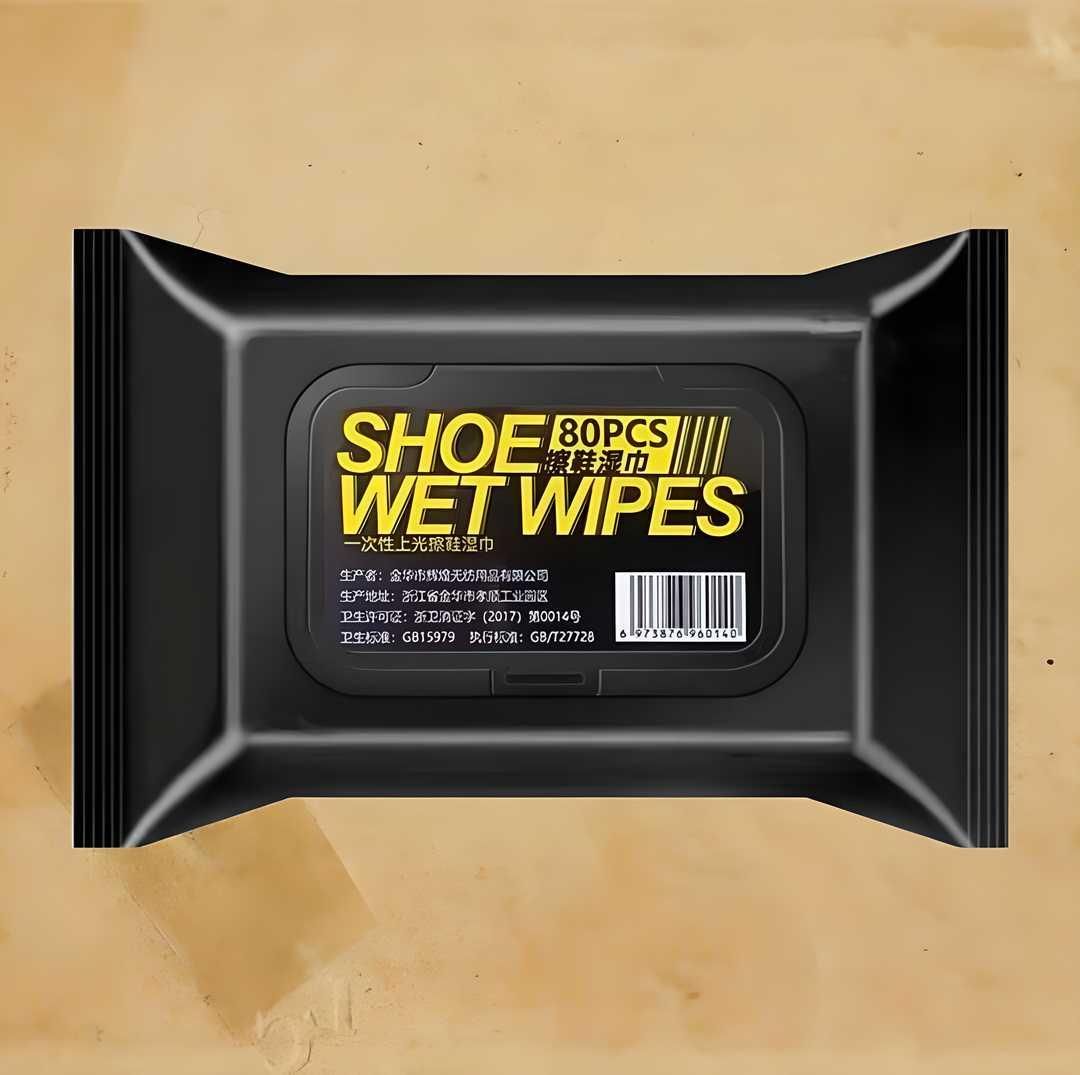 80 Natural Sneaker & Shoe Wipes - Single Pack